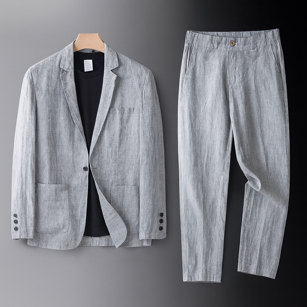 Elegante conjunto de lino