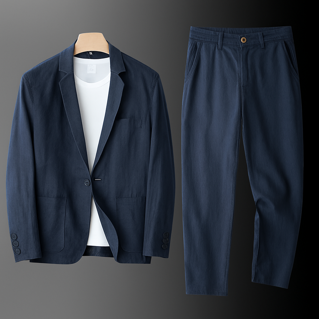 Elegante conjunto de lino