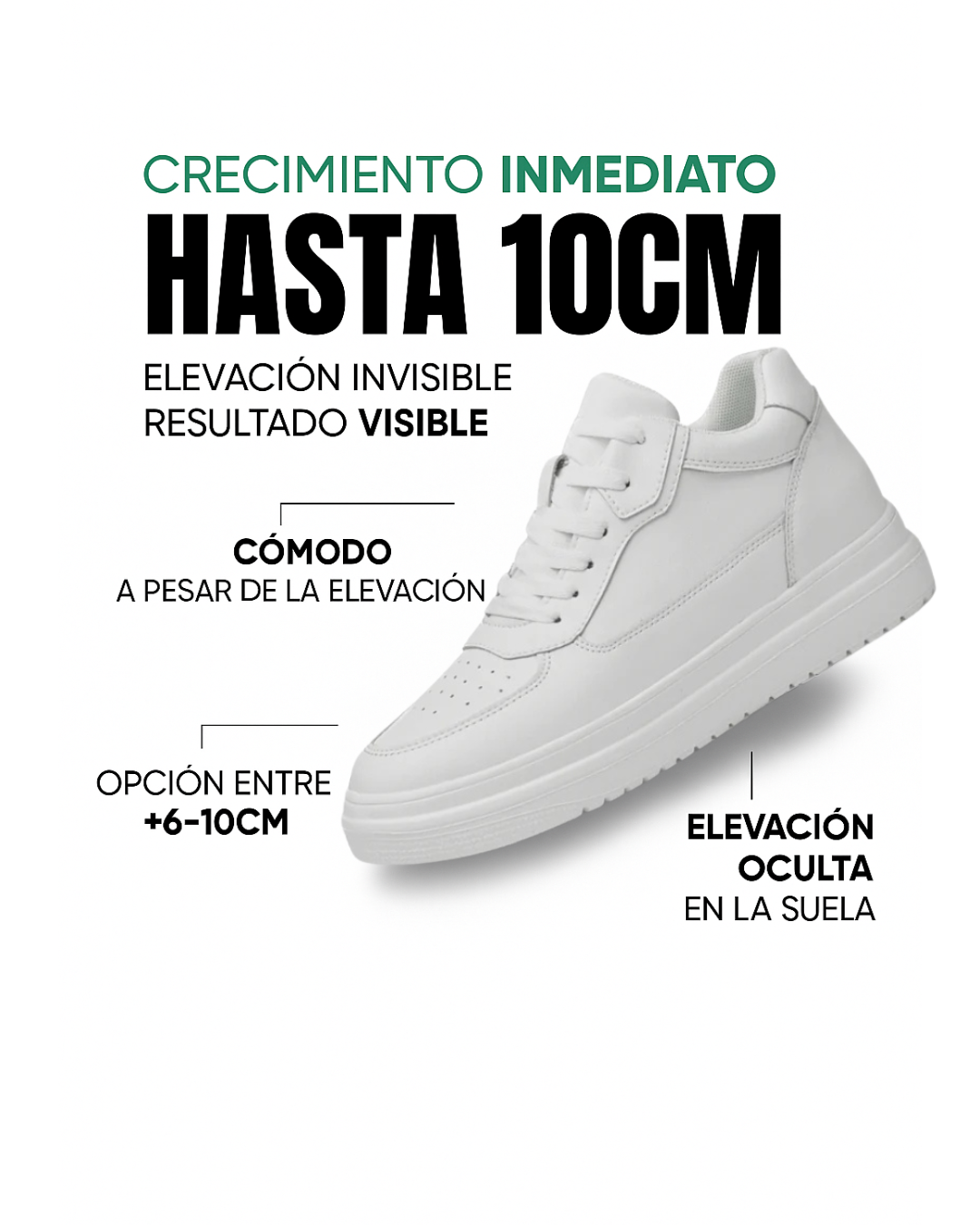 SNEAKERS CON ALTURA INVISIBLE