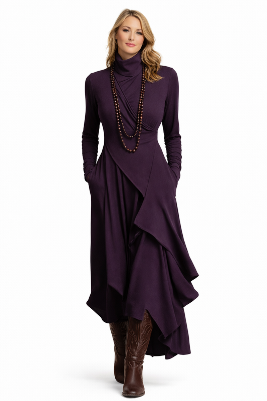 Sandra Vestido elegante manga larga