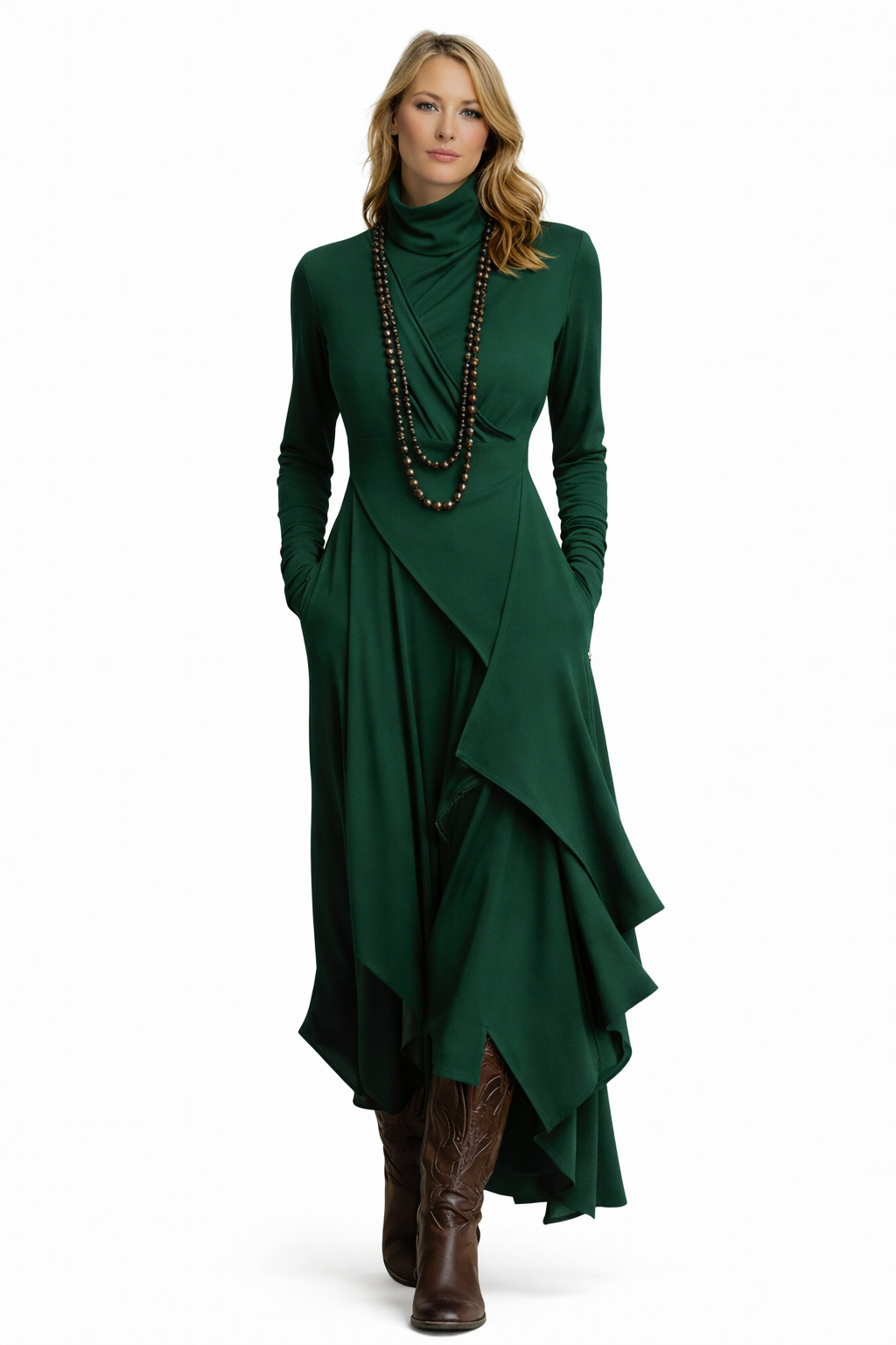 Sandra Vestido elegante manga larga