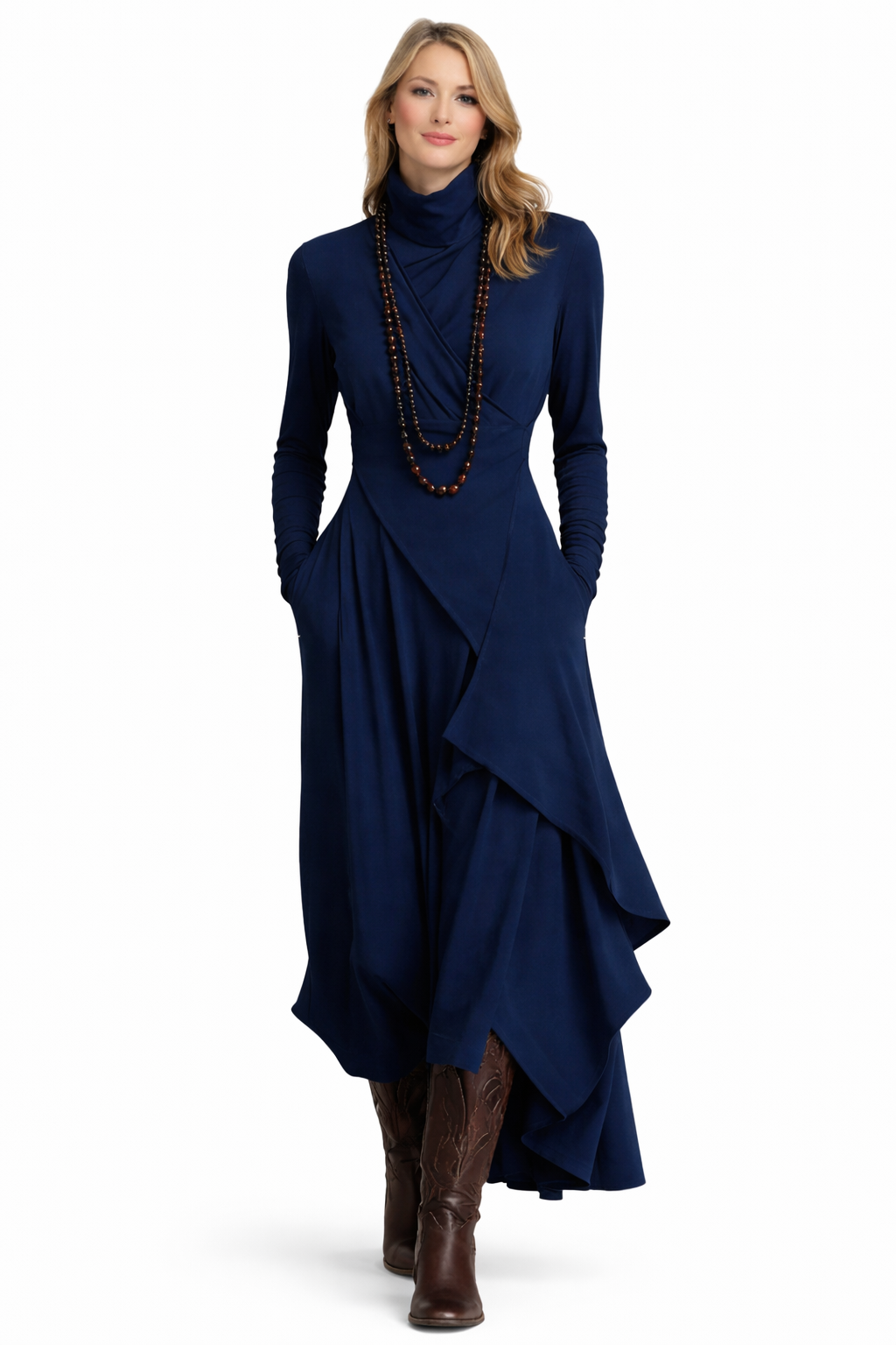 Sandra Vestido elegante manga larga