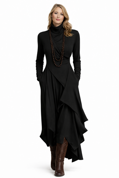 Sandra Vestido elegante manga larga