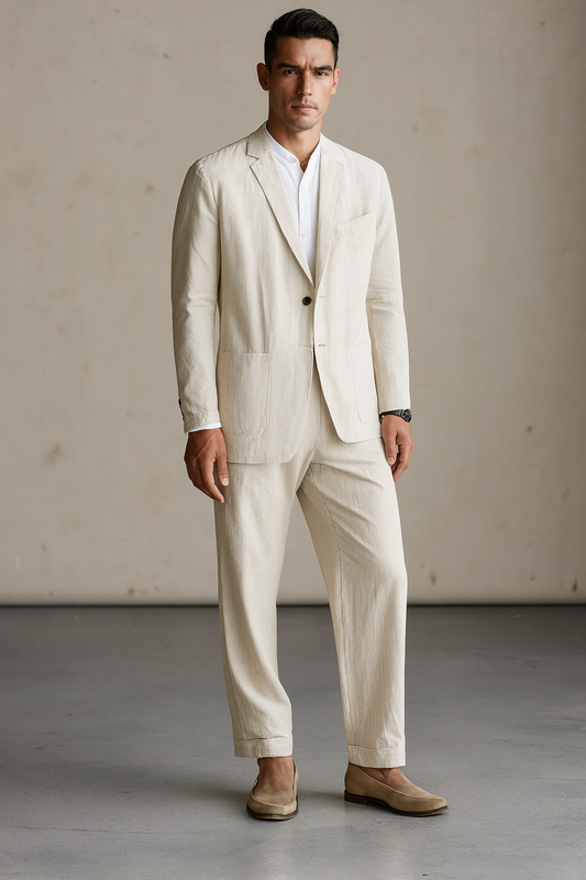Elegante conjunto de lino