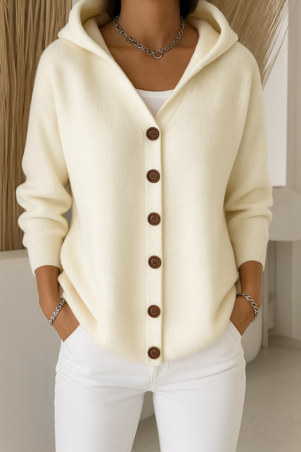 Luna Cárdigan con Capucha